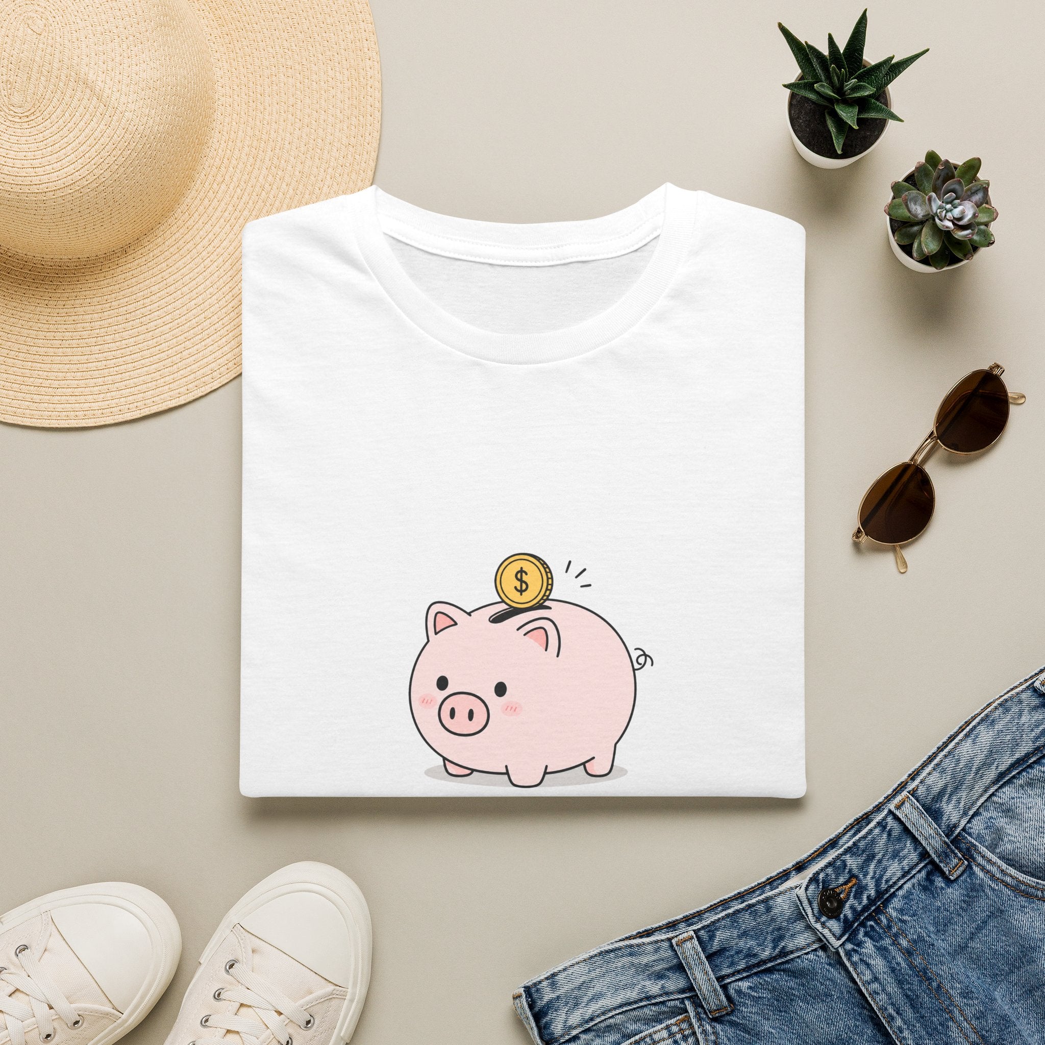 Piggy Bank Unisex T-Shirt