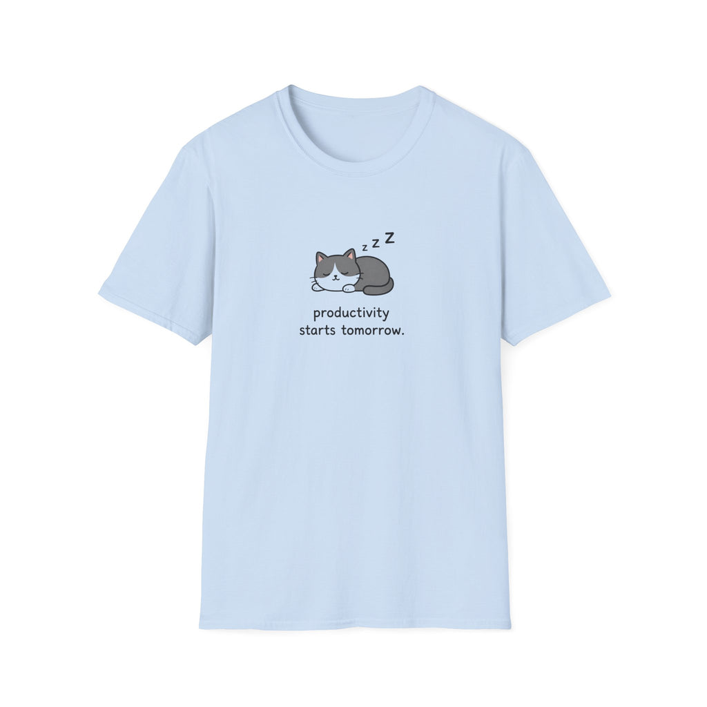 Productivity Starts Tomorrow Unisex T-Shirt