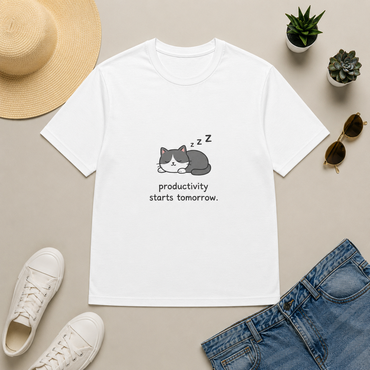 Productivity Starts Tomorrow T-Shirt