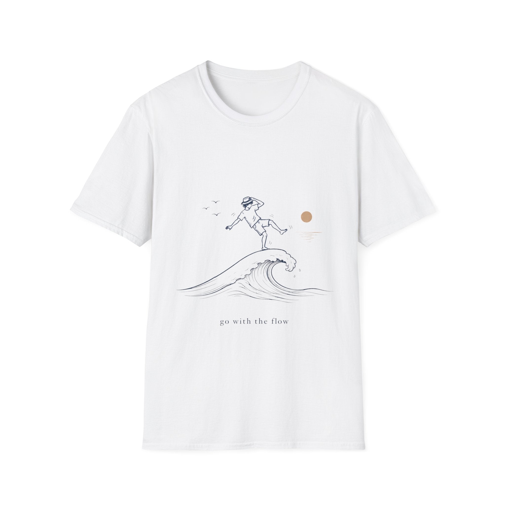 Go with the Flow (Male Version) Unisex T-Shirt