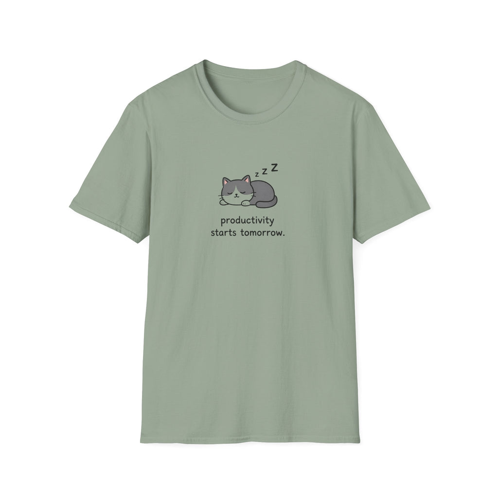 Productivity Starts Tomorrow Unisex T-Shirt