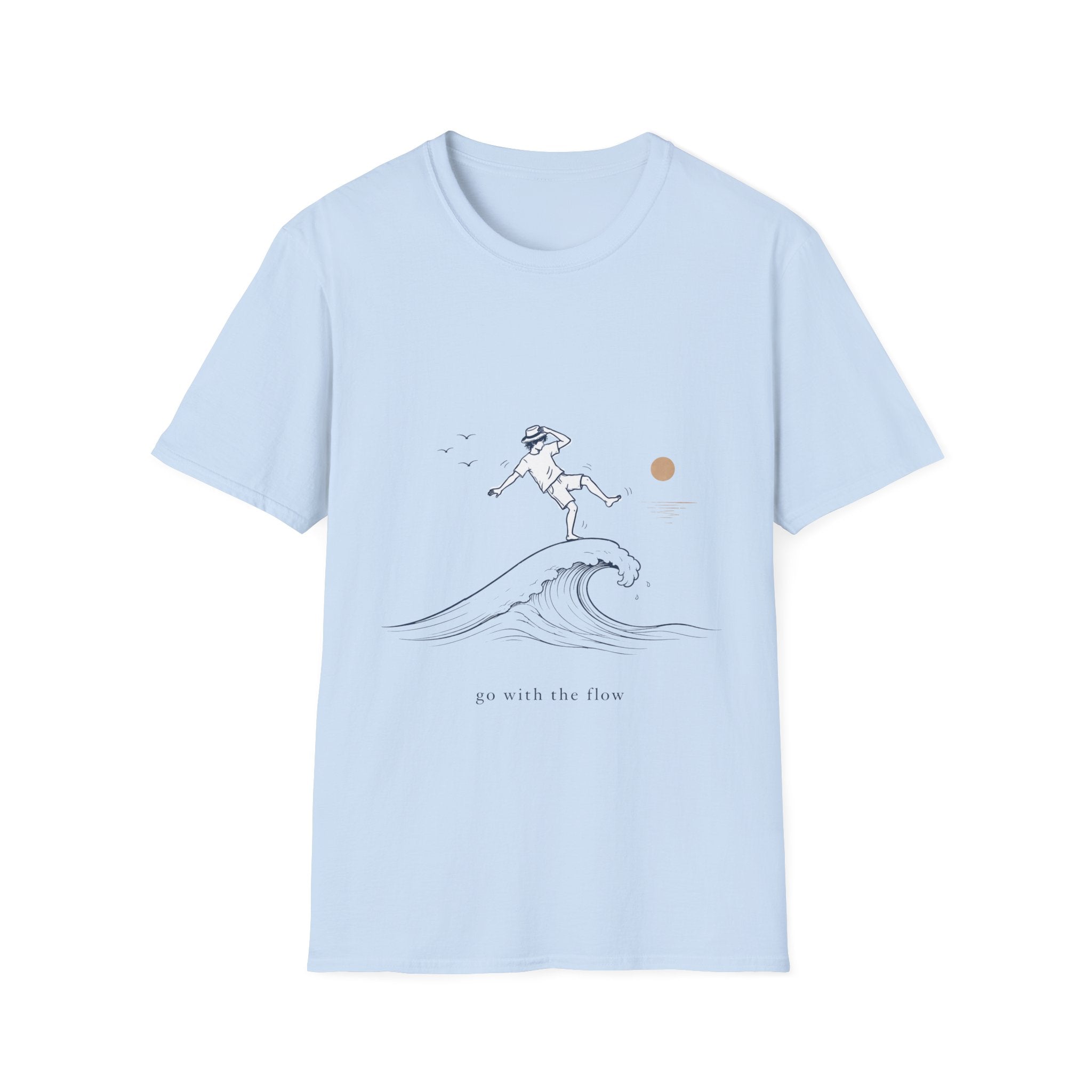Go with the Flow (Male Version) Unisex T-Shirt