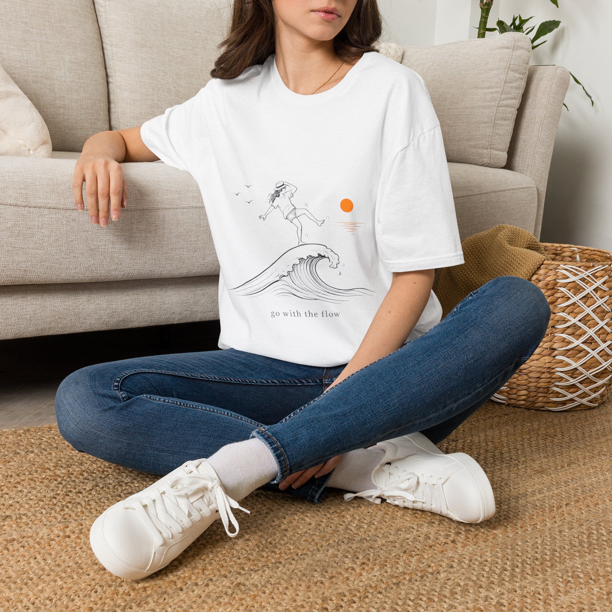 Go with the Flow (Female Version) Unisex T-Shirt