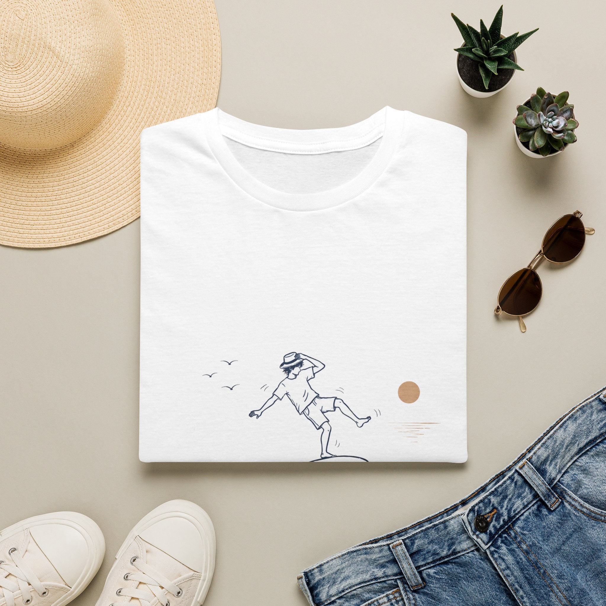 Go with the Flow (Male Version) Unisex T-Shirt
